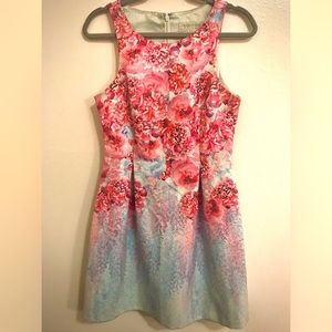 Floral cocktail mini dress